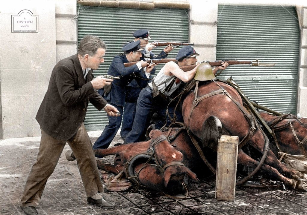 El color de la tragedia, o la Guerra Civil Española en fotos iluminadas -  Frontera Digital