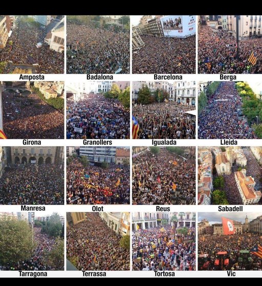 Movilizacion en Catalanya