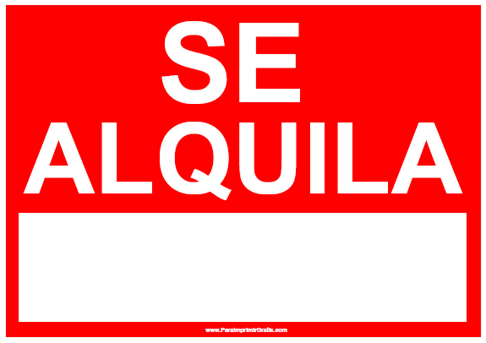 Se español. Alquila.